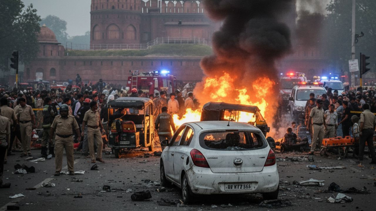 Delhi Blast: Explosion Near Red Fort, Security on High Alert