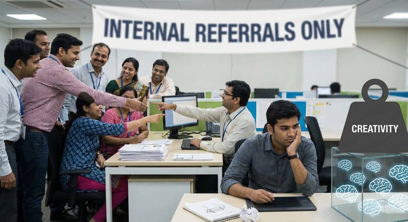 Internal Referrals: The Crushing Reason for Lack of Creativity in India’s IT Sector